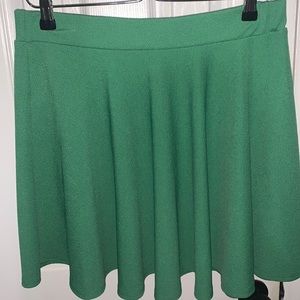 Green skater skirt
